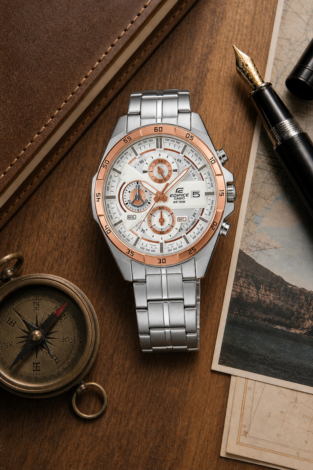 Casio Edifice EFR-556 Chronograaf EFR-556DB-7 Horloge