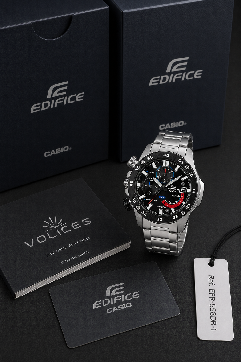 Casio Edifice EFR-558 Chronograph EFR-558DB-1 Watch