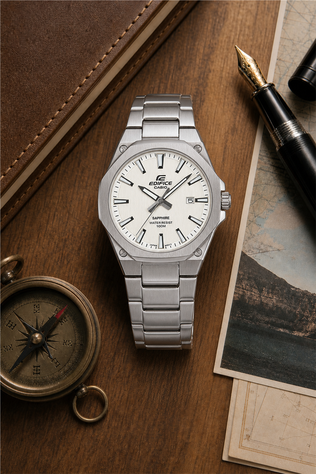 Casio Edifice EFR-S108 Slim Sapphire EFR-S108D-7AV Watch