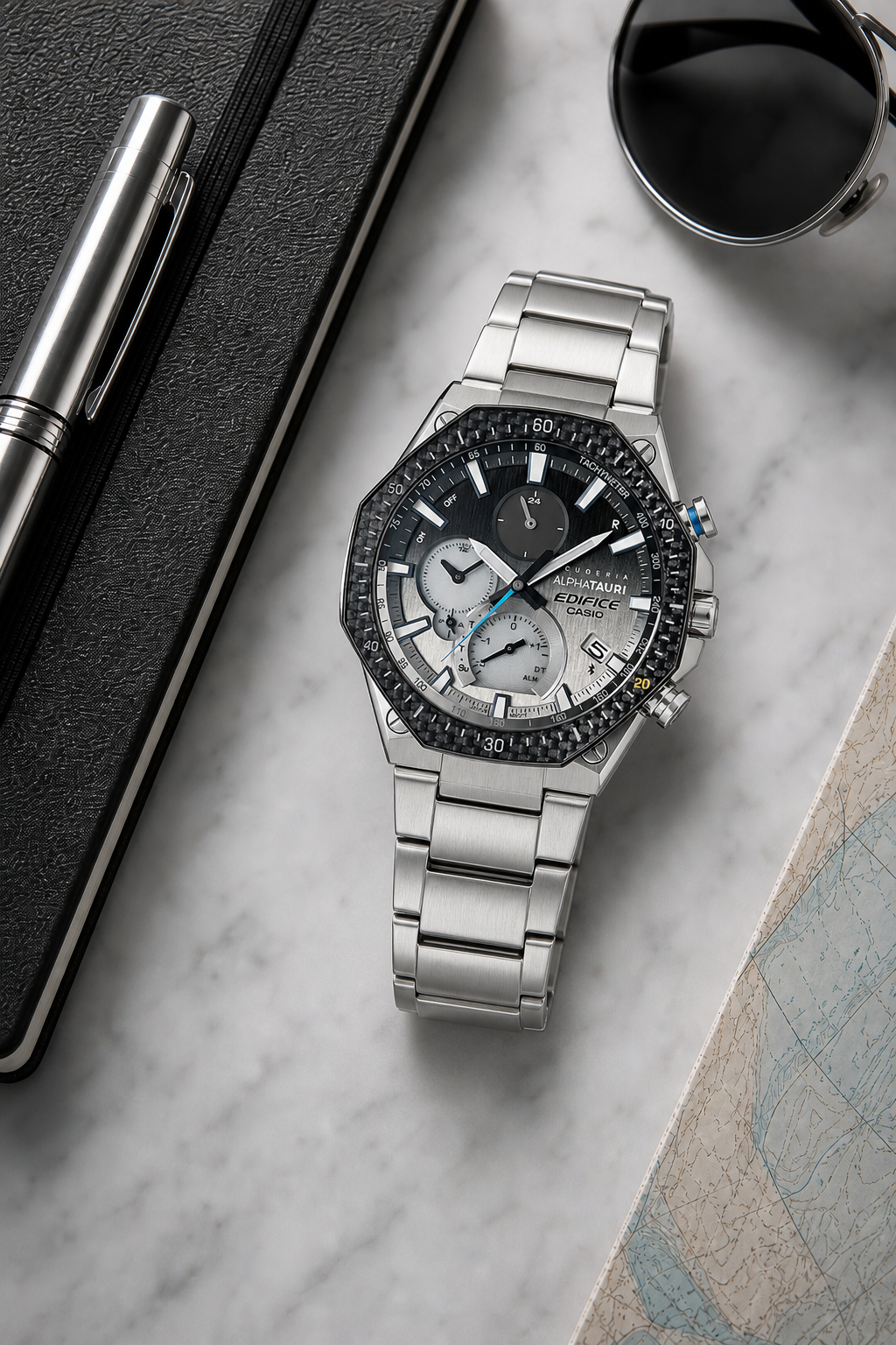 Casio Edifice EQB-1100 Slim Solar Bluetooth EQB-1100AT-2A Watch