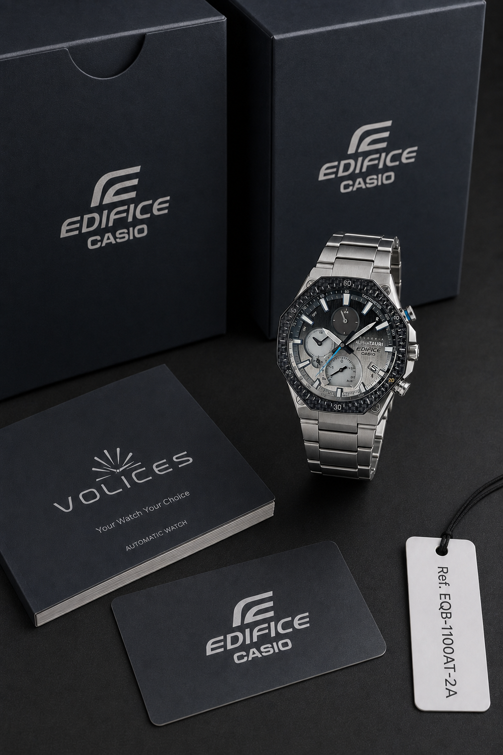 Casio Edifice EQB-1100 Slim Solar Bluetooth EQB-1100AT-2A Watch