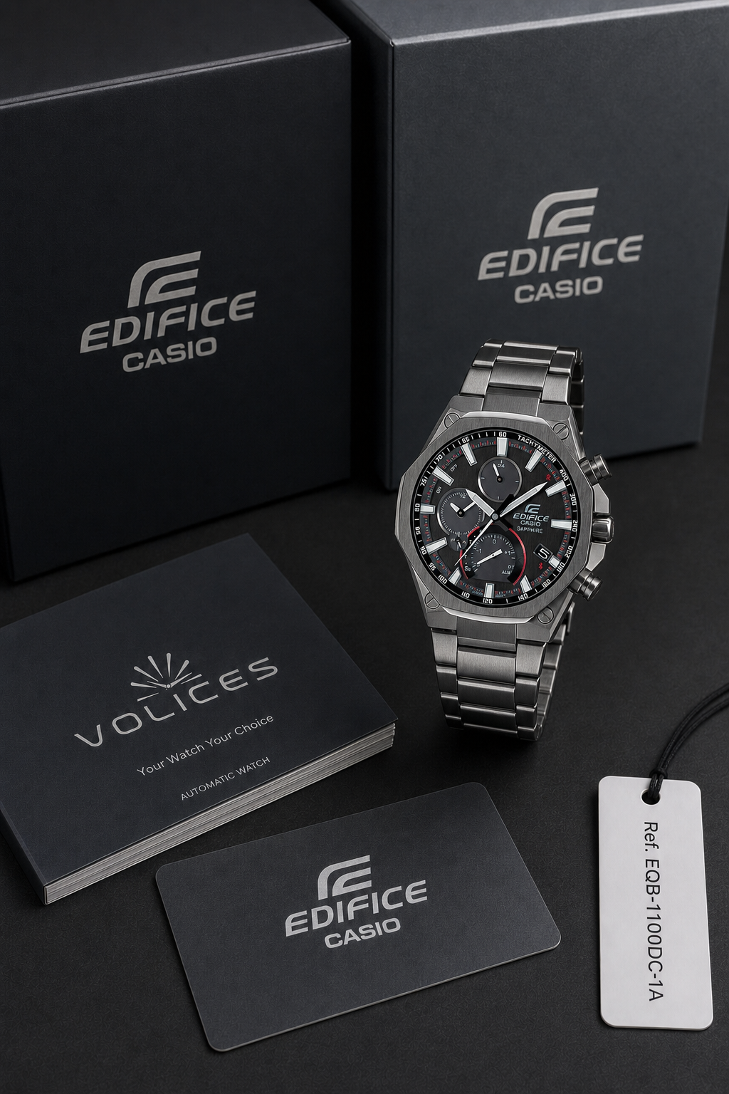 Casio Edifice EQB-1100 Slim Solar Bluetooth EQB-1100DC-1A Watch
