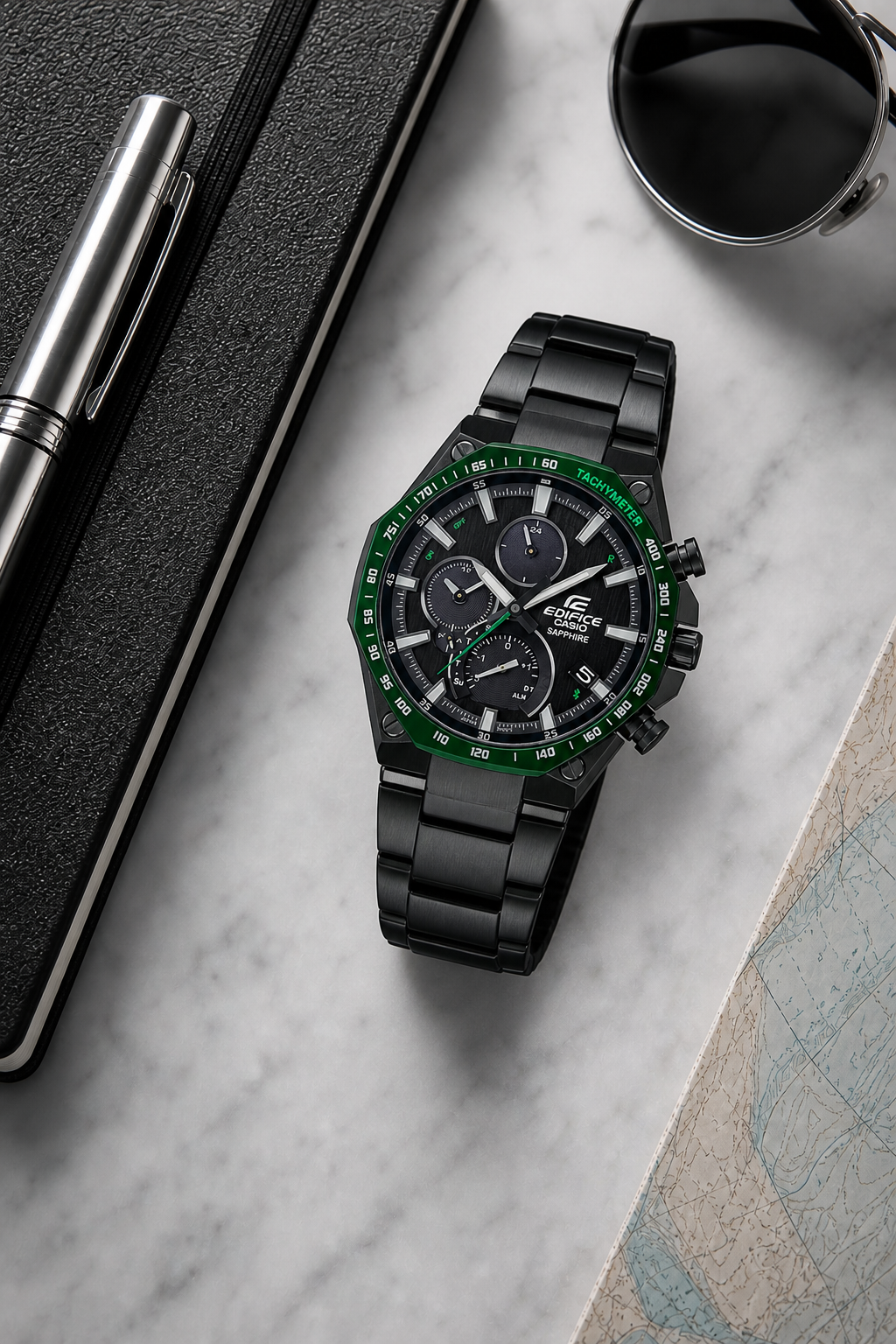 Casio Edifice EQB-1100 Slim Solar Bluetooth EQB-1100XYDC-1A Watch