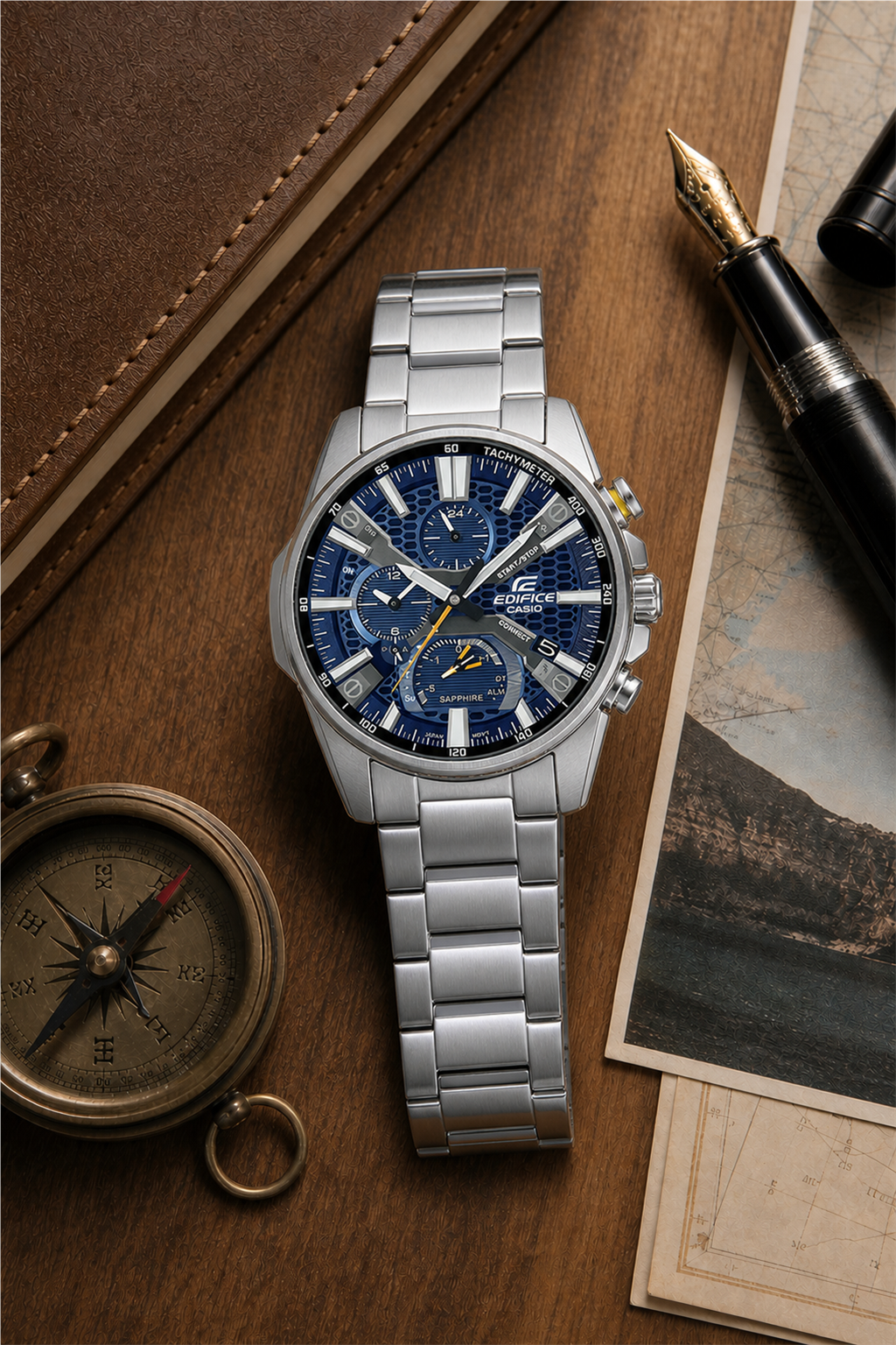 Casio Edifice EQB-1200 Solar Bluetooth EQB-1200D-2A Watch