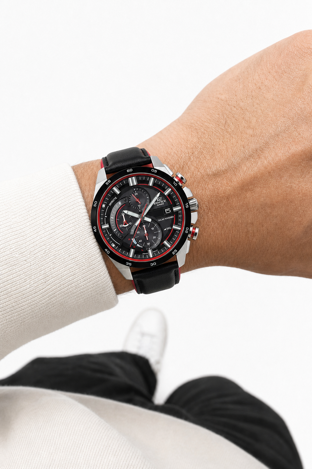 Casio Edifice EQS-600 Solar Chronograph EQS-600BL-1A Watch