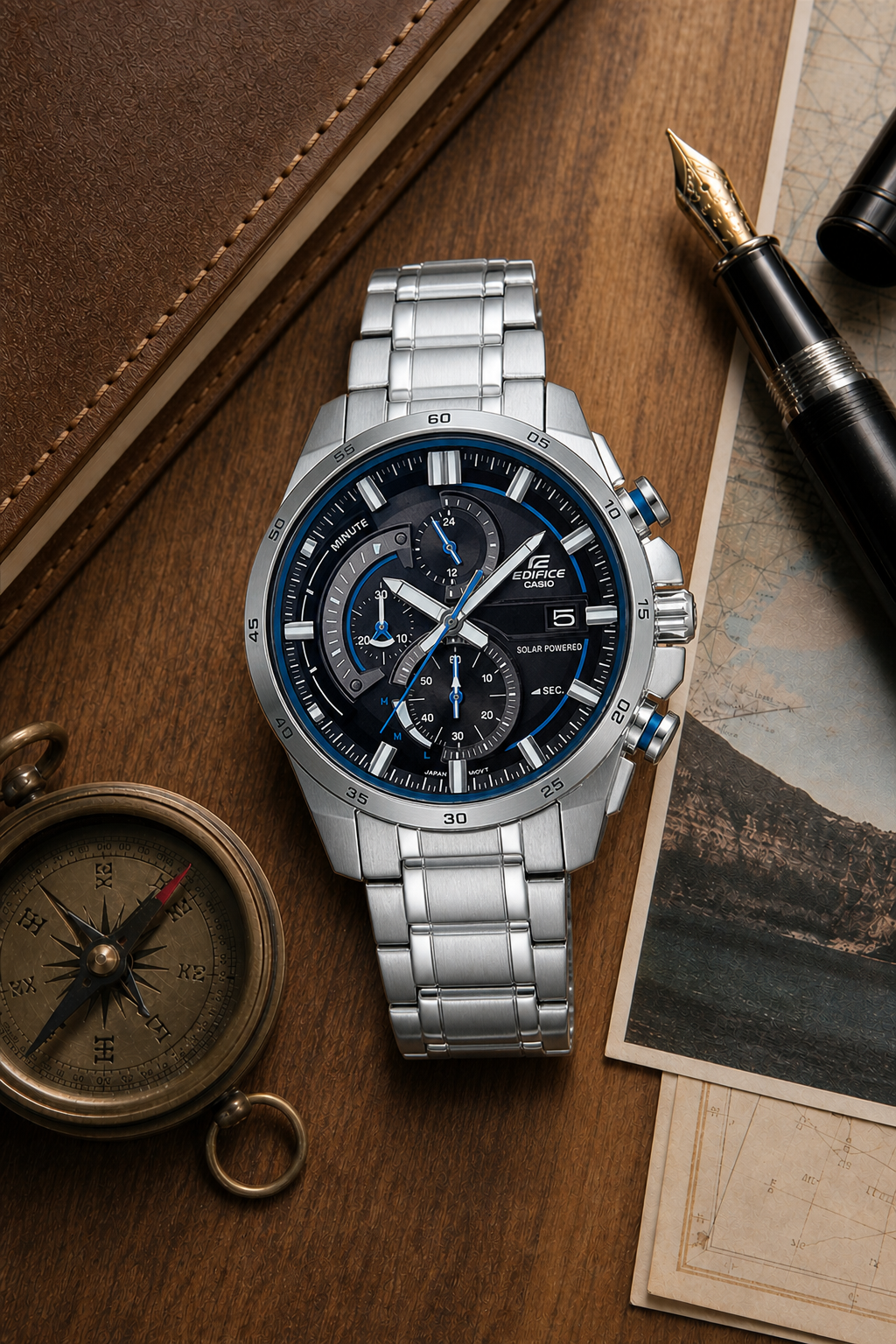 Casio Edifice EQS-600 Solar Chronograph EQS-600D-1A2 Watch