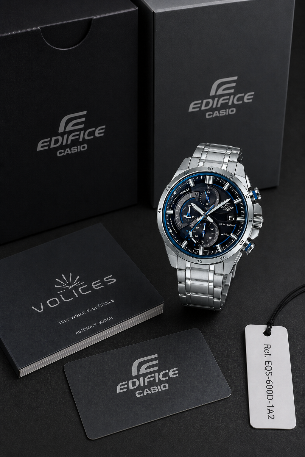 Casio Edifice EQS-600 Solar Chronograph EQS-600D-1A2 Watch