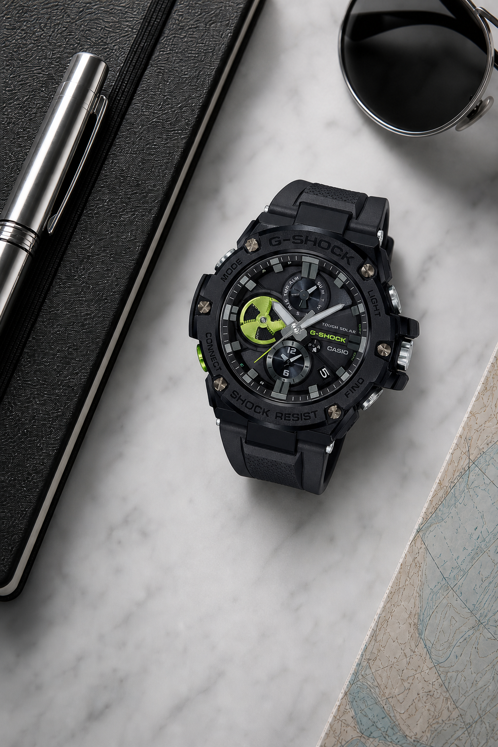 Casio G-Shock G-Steel GST-B100 GST-B100B-1A3 Watch