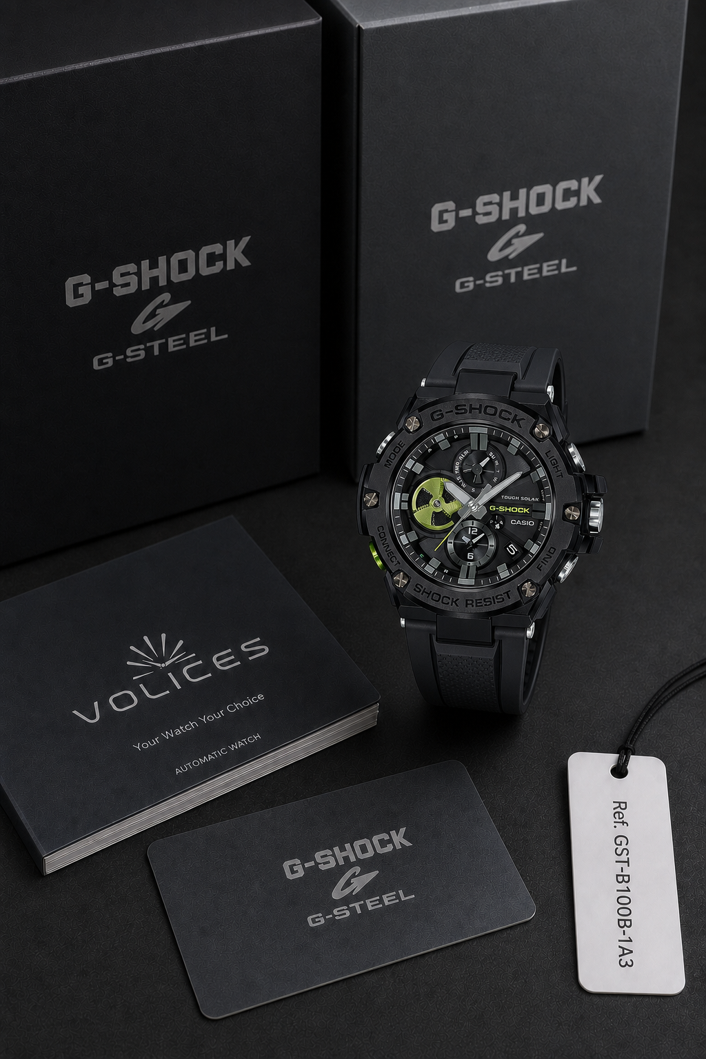 Casio G-Shock G-Steel GST-B100 GST-B100B-1A3 Watch