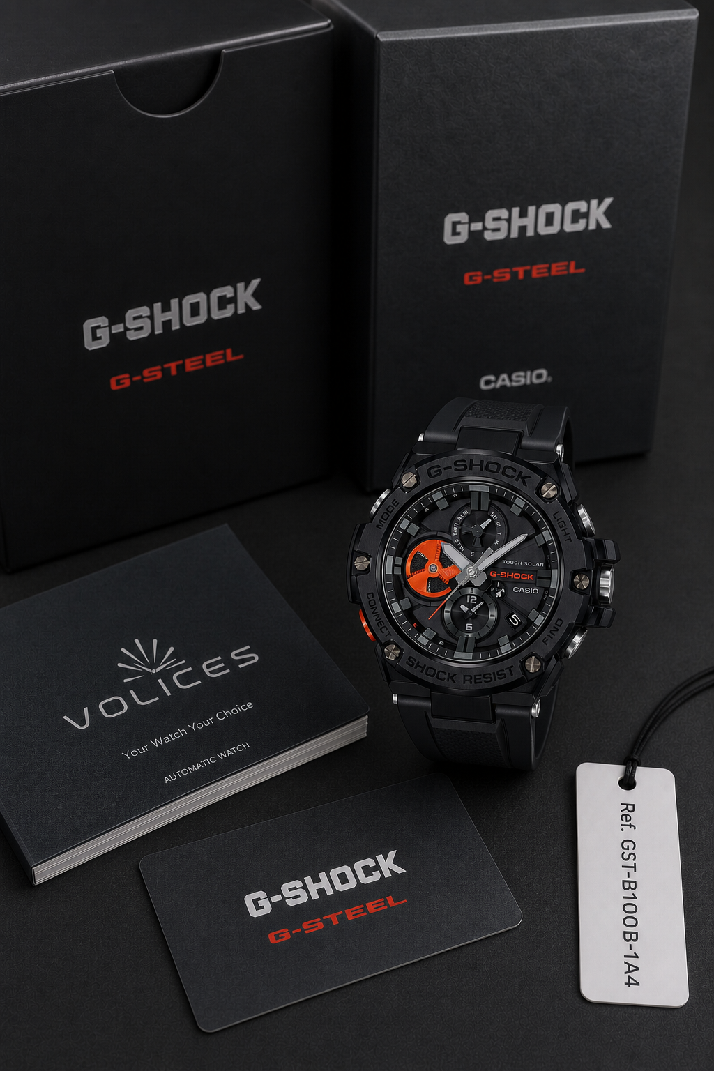 Casio G-Shock G-Steel GST-B100 GST-B100B-1A4 Watch
