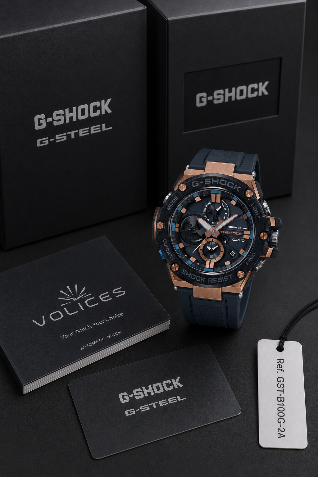 Casio G-Shock G-Steel GST-B100 GST-B100G-2A Watch