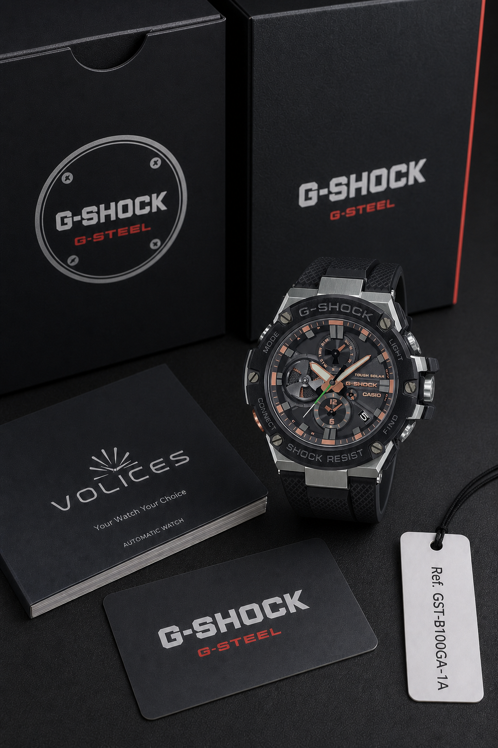 Casio G-Shock G-Steel GST-B100 GST-B100GA-1A Watch