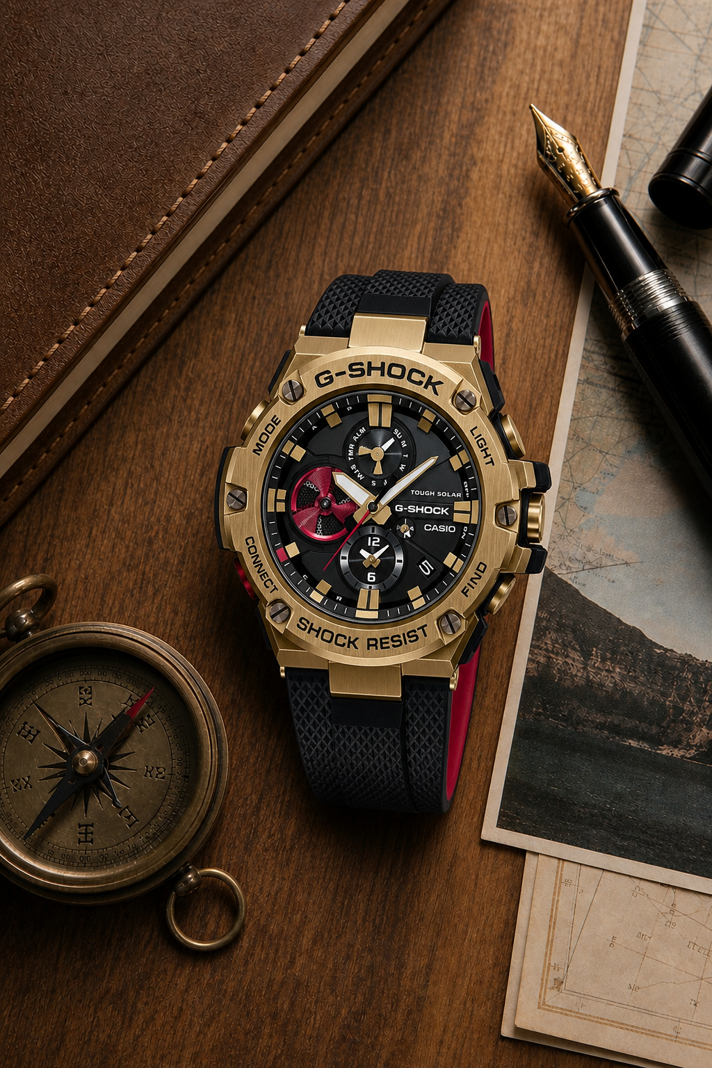 Casio G-Shock G-Steel GST-B100 GST-B100RH-1A Watch