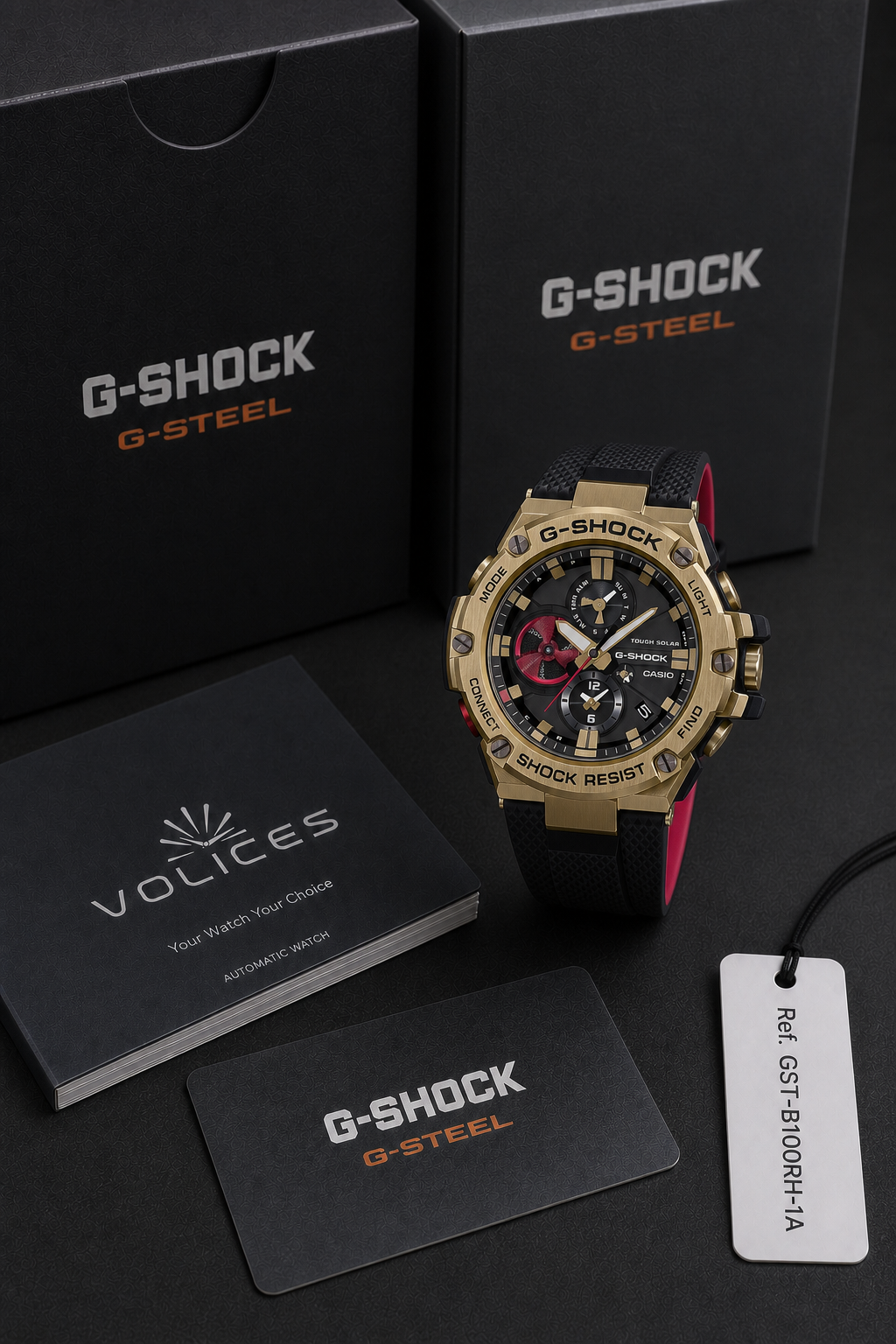 Casio G-Shock G-Steel GST-B100 GST-B100RH-1A Watch