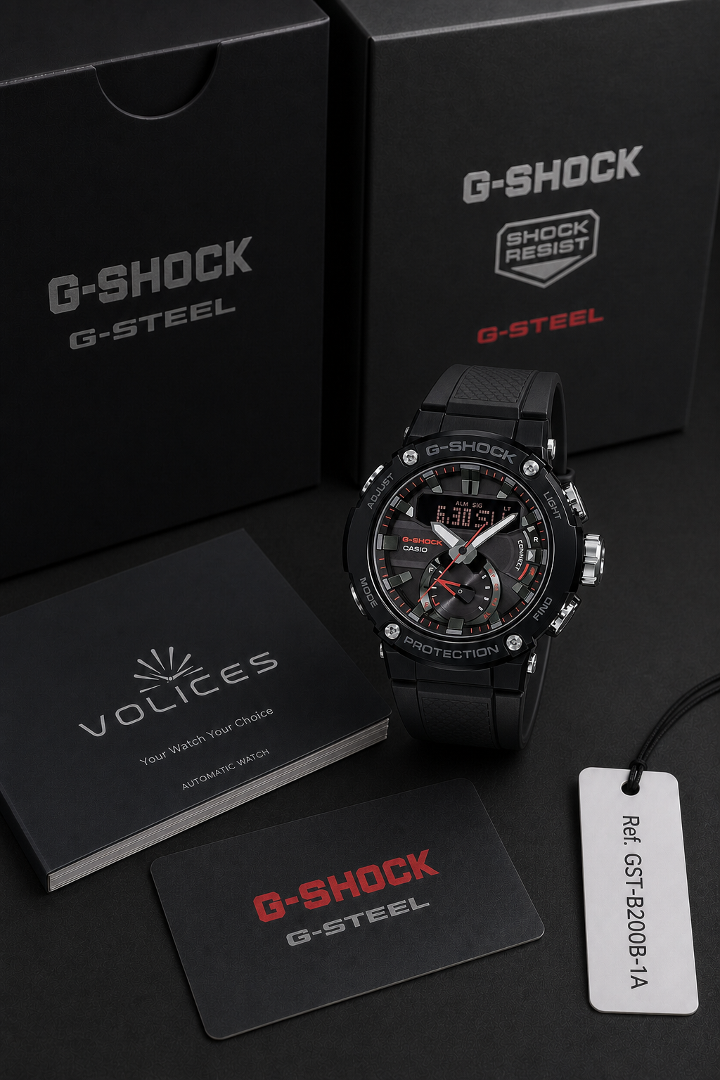 Casio G-Shock G-Steel GST-B200 GST-B200B-1A Watch