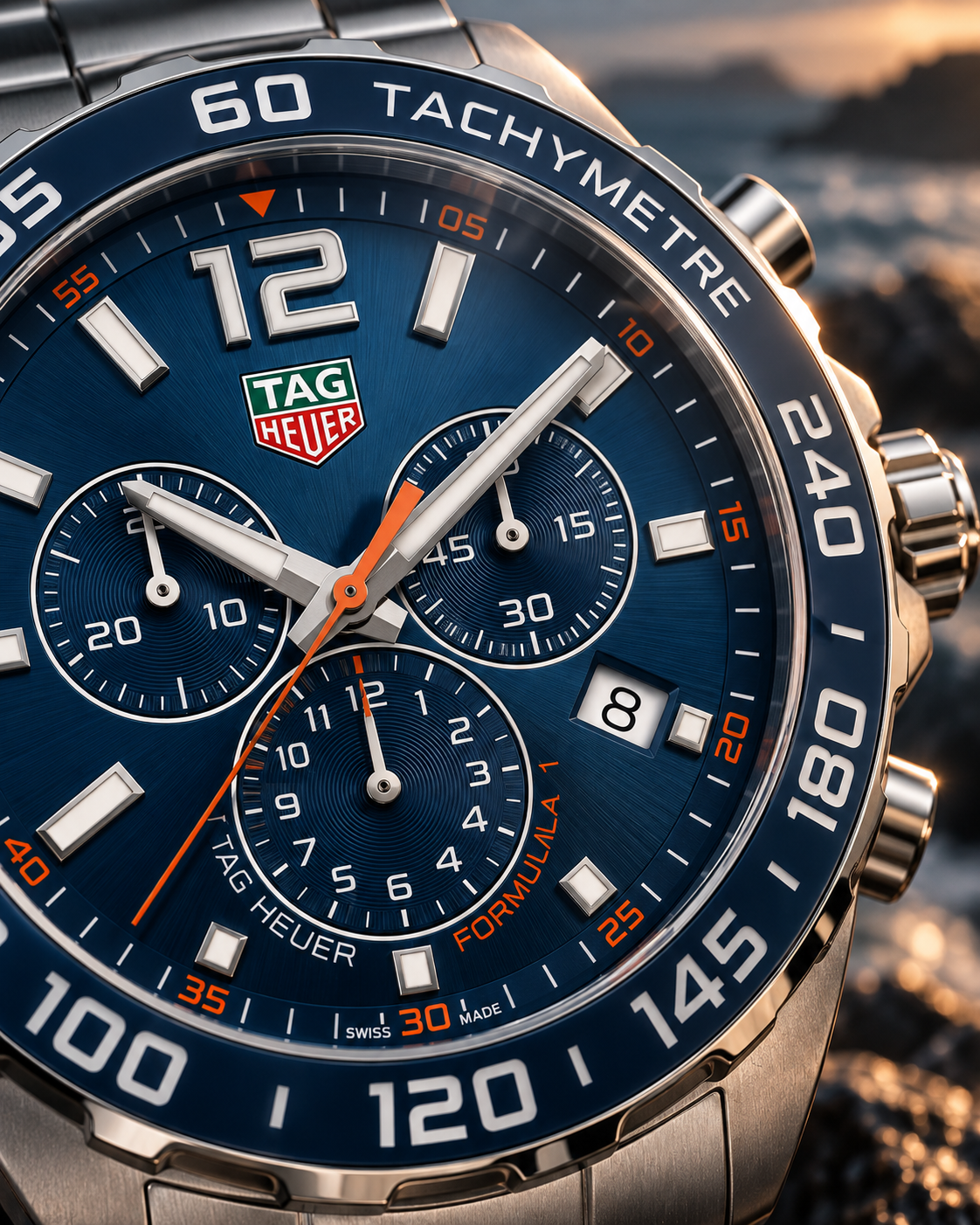 TAG Heuer Formula 1 Chronograph CAZ1014.BA0842 dial macro