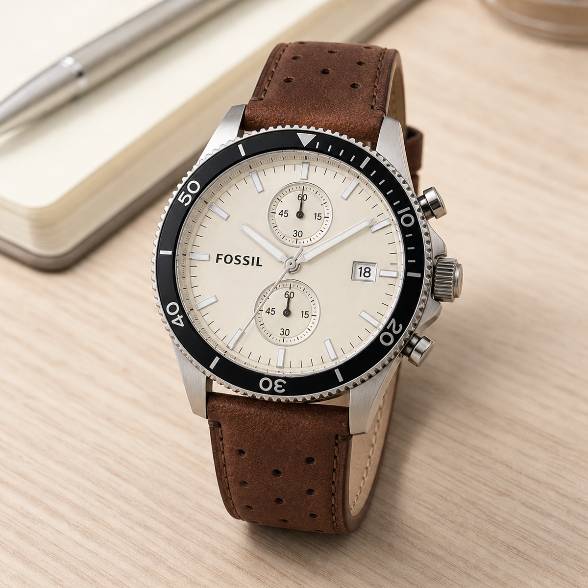 Fossil CH2943 45mm Watch executive desk view