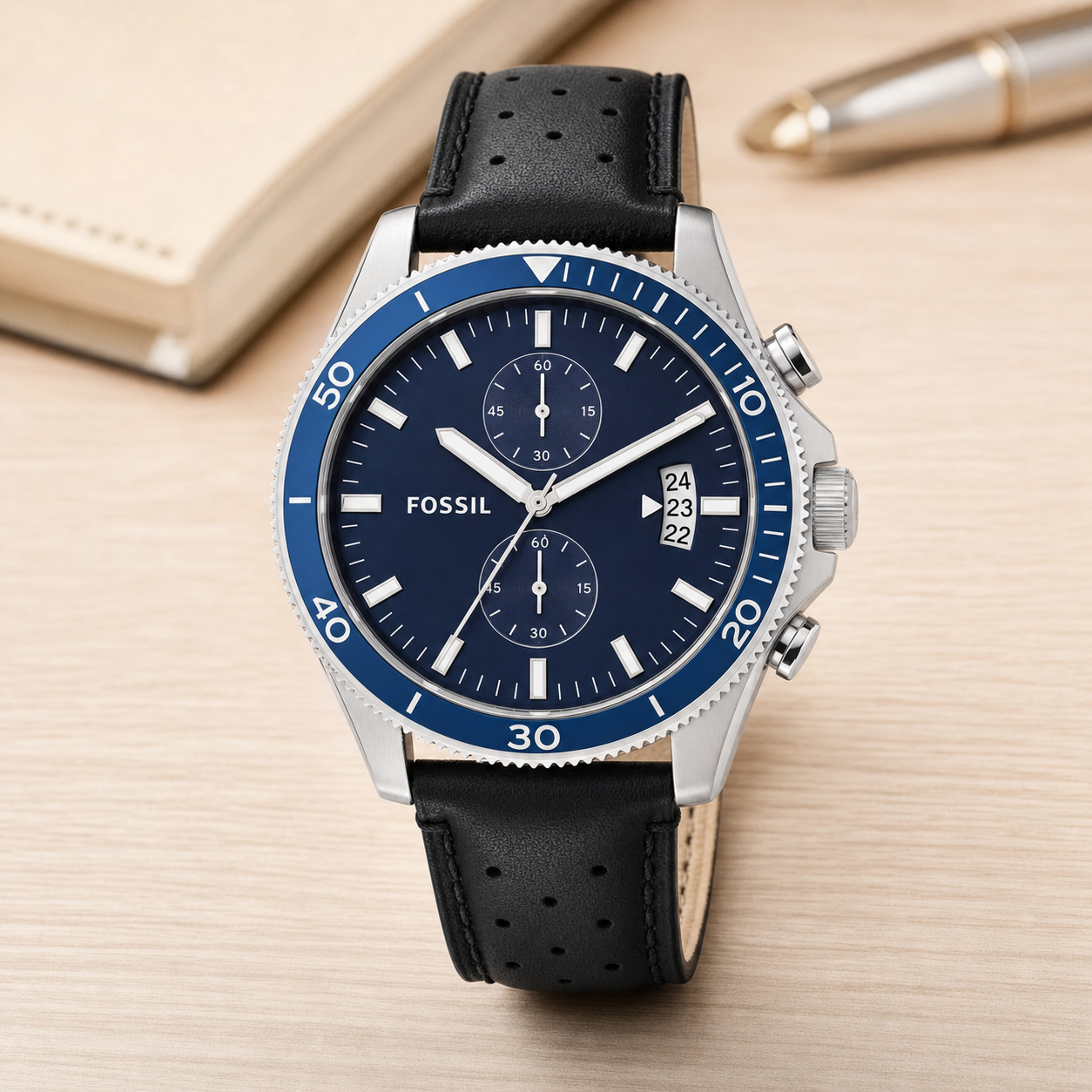 Fossil CH2945 45mm Watch executive desk view
