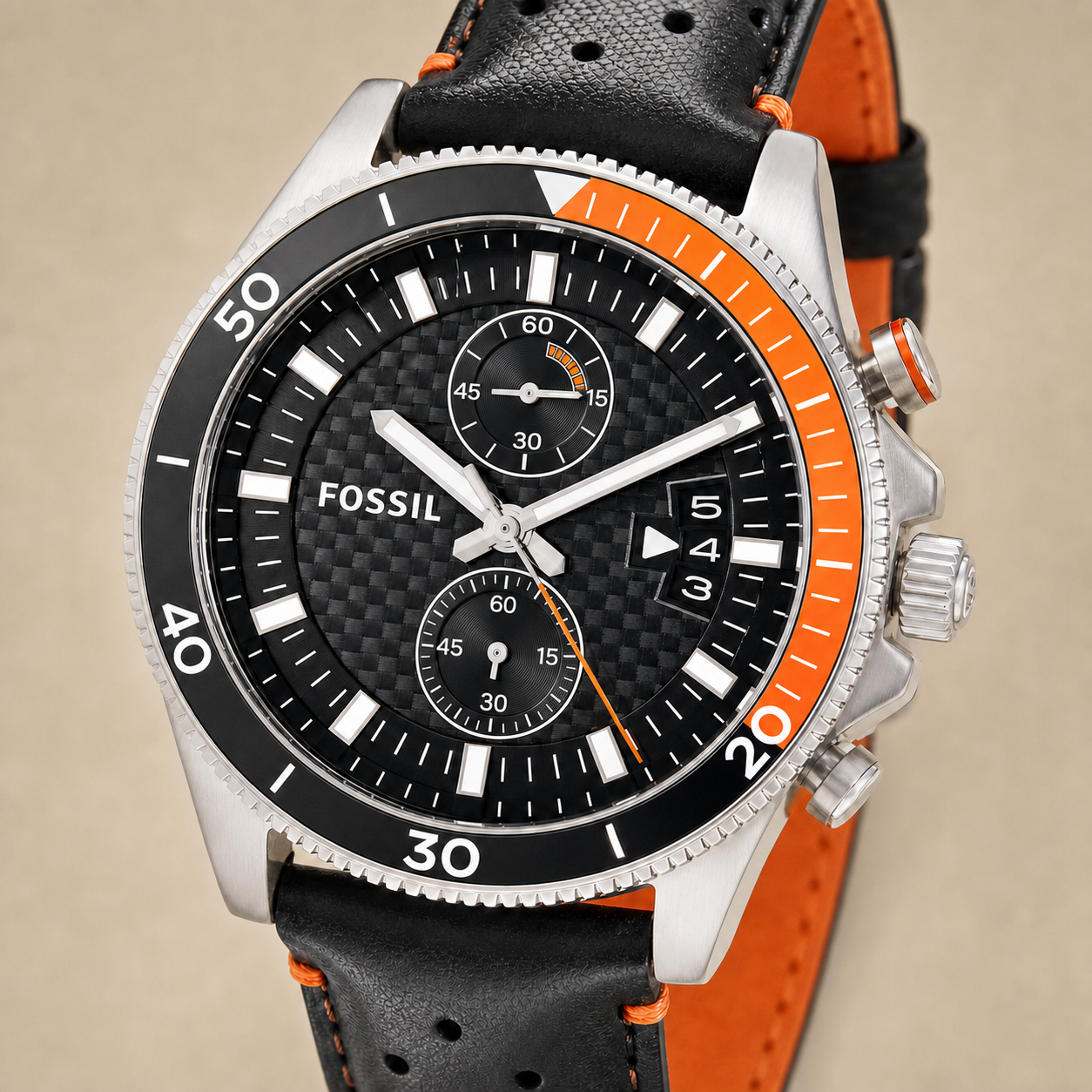 Fossil CH2953 45mm Watch macro view