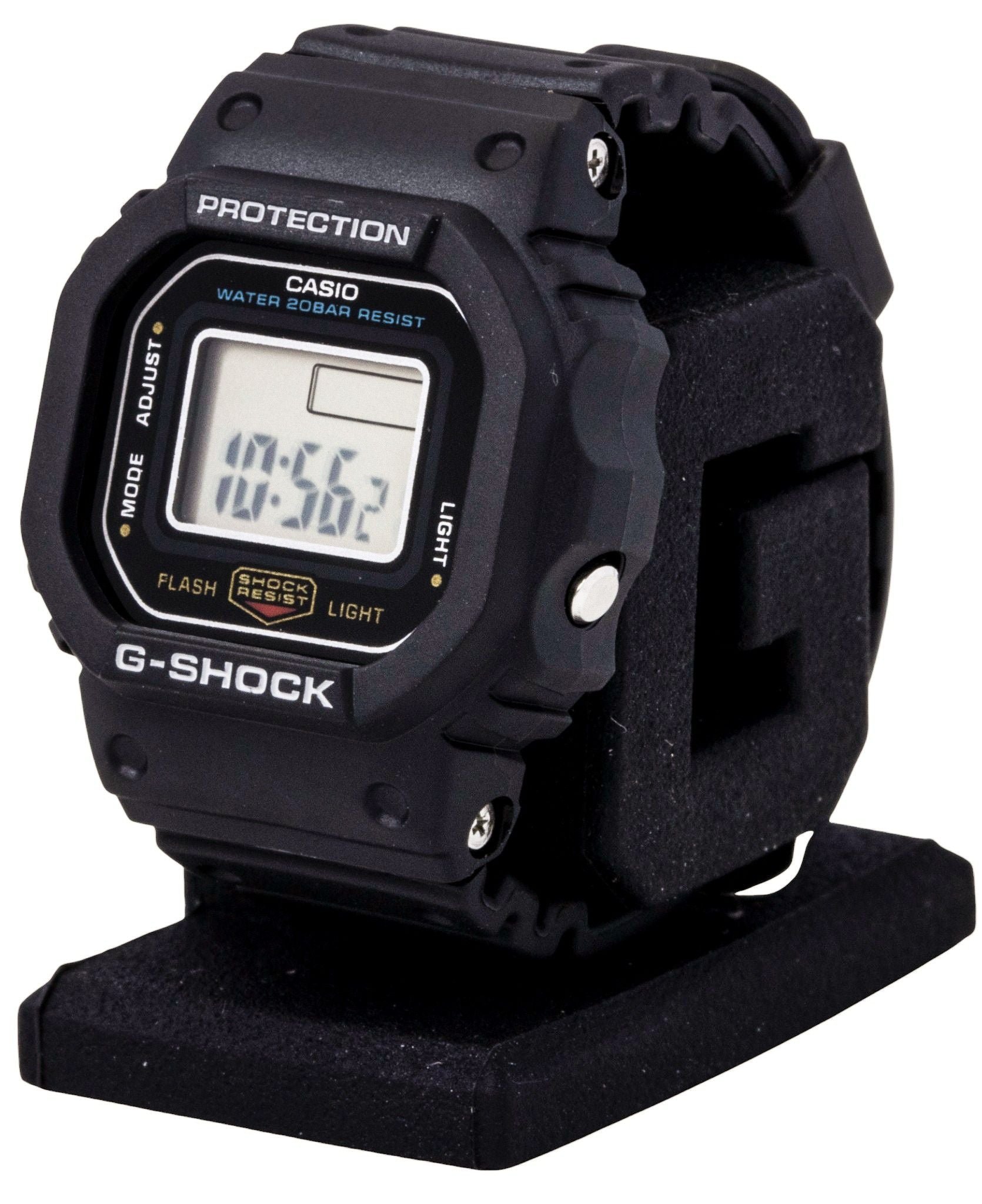 Casio G-Shock Nano Digital Black Bio-Based Resin Strap Quartz DWN-5600-1 200M Unisex Watch