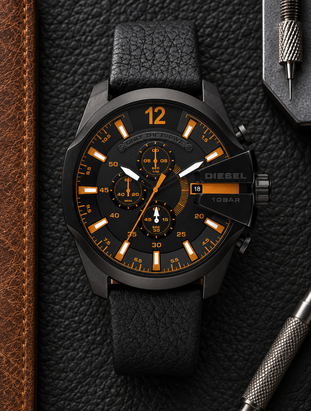 Diesel DZ4291 men's watch — 03_leather_tools.png