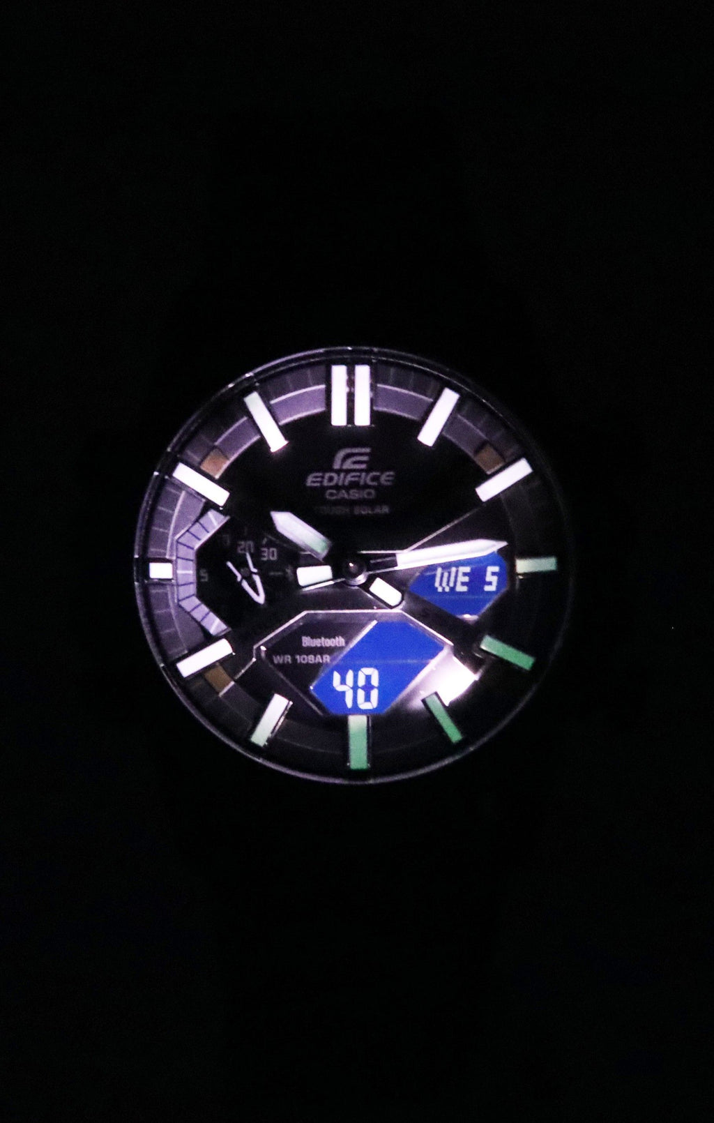 Casio Edifice Sospensione Analog Digital Smartphone Link Tough Solar ECB-2000DC-1B 100M Men's Watch