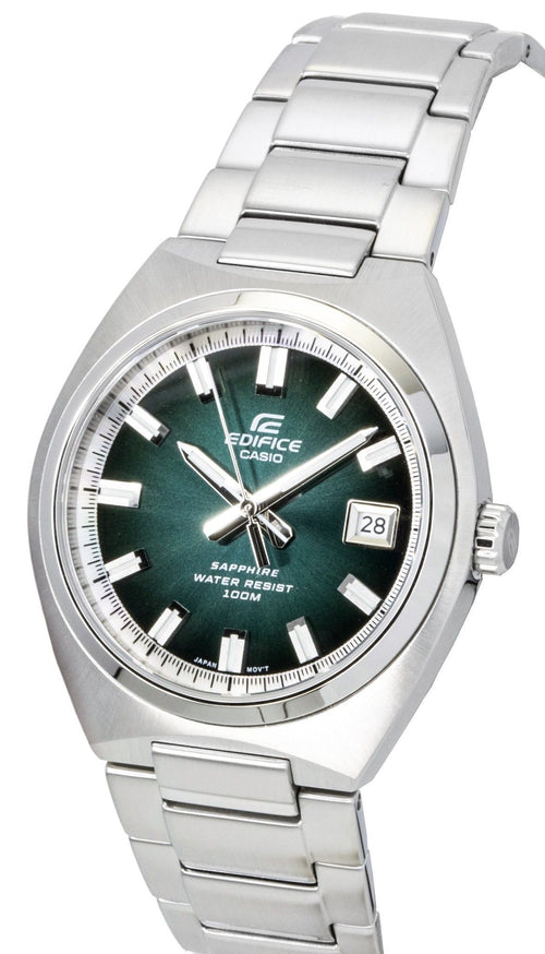 Casio Edifice Analog Stainless Steel Green Dial Quartz EFB-109D-3AV 100M Men's Watch