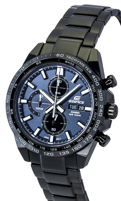 Casio Edifice Analog Chronograph Stainless Steel Blue Dial Quartz EFR-574DC-2AV 100M Men's Watch