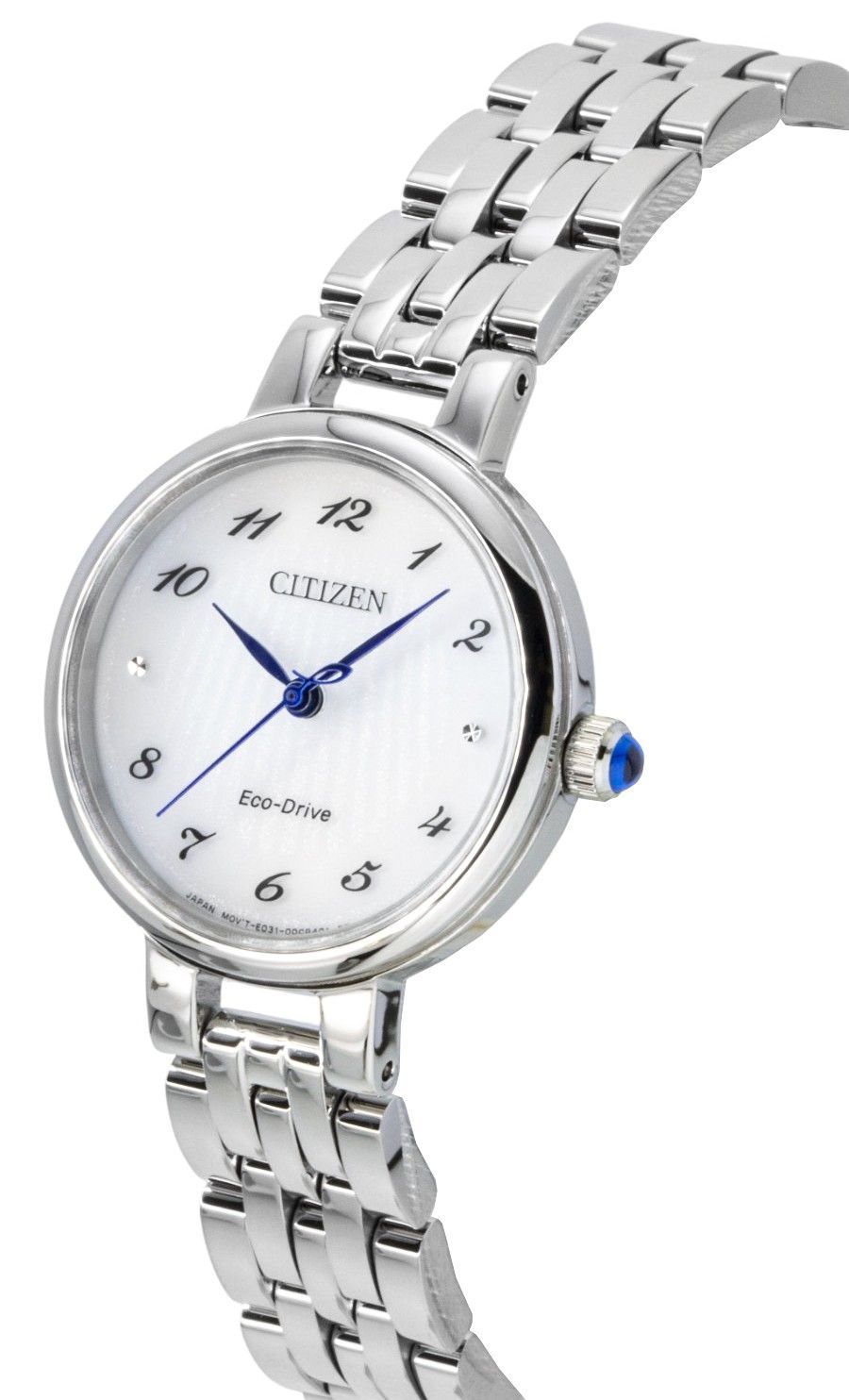 Citizen L Stainless Steel White Dial Eco-Drive EM0990-81A Women's Watch