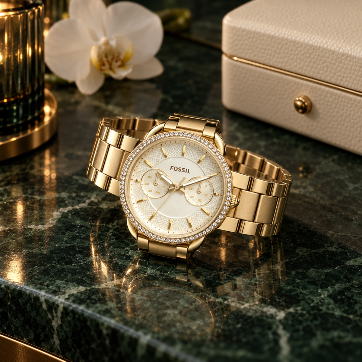 Fossil Tailor Multifunktion ES4263 35mm Damenuhr