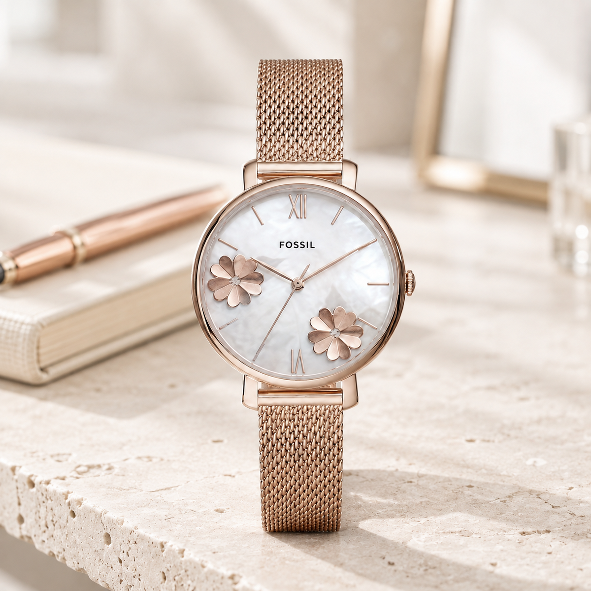 Fossil ES4396 35mm Women's Watch executive desk view