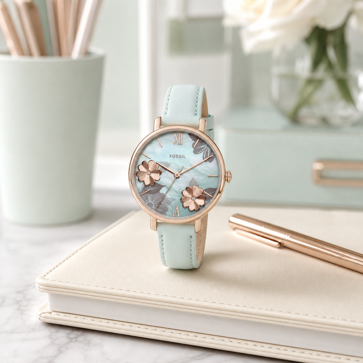 Fossil ES4673 36mm Women's Watch executive desk view