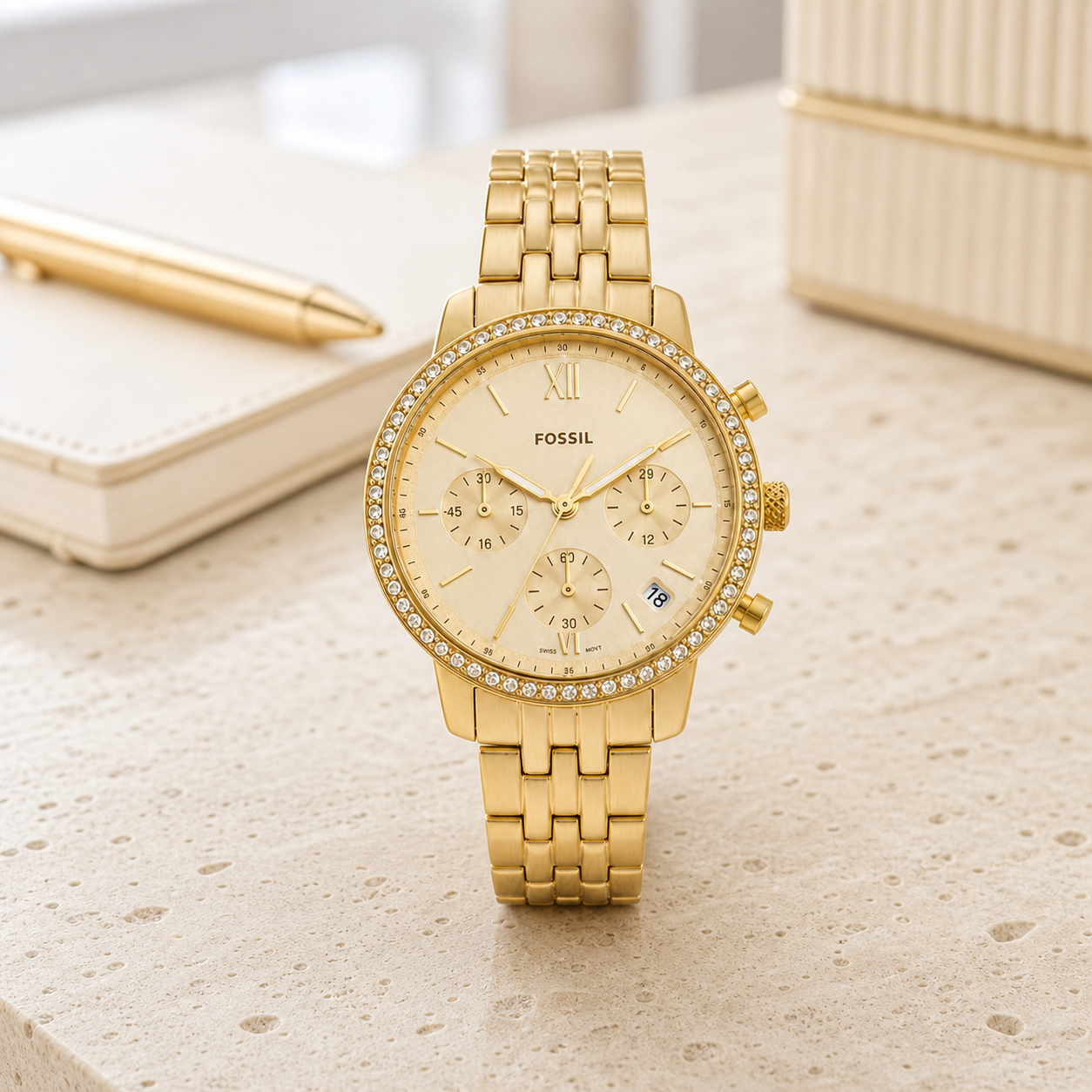 Fossil ES5219 36mm Women's Watch executive desk view