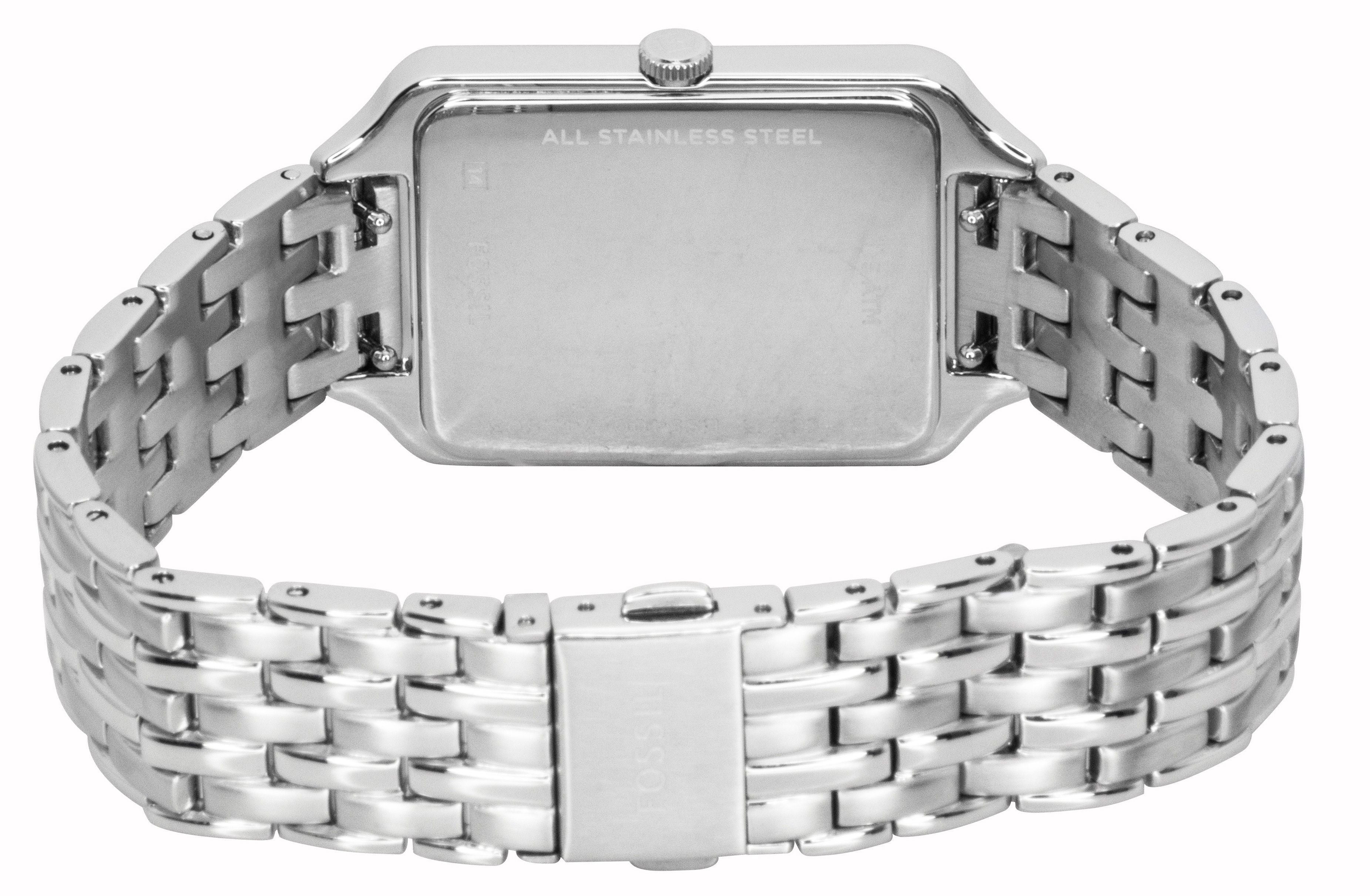Fossil Raquel Stainless Steel Sun Moon Multifunction Mother Of Pearl Dial Quartz ES5400 Women's Watch