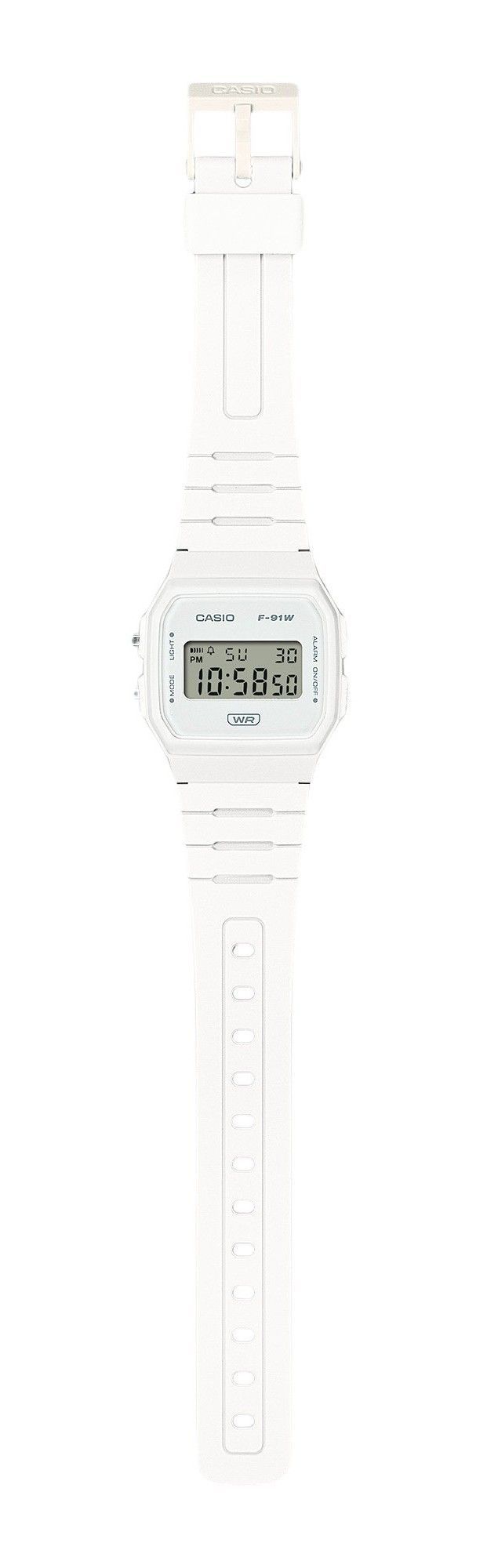 Casio Pop Digital Bio-Based White Resin Strap Quartz F-91WB-7A Unisex Watch