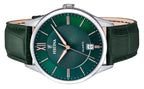 Festina Classics Leather Strap Green Dial Quartz F20426-7 Men's Watch