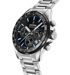 Festina Timeless Chronograph Edelstahl Schwarzes Zifferblatt Quarz F20560-5 100M Herrenuhr