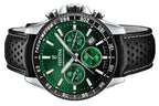 Festina Timeless Chronograph Leather Strap Green Dial Quartz F20561-5 100M Men's Watch