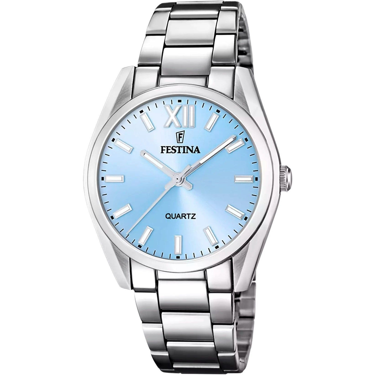 Festina Boyfriend roestvrijstalen blauwe wijzerplaat quartz F20622-3 dameshorloge