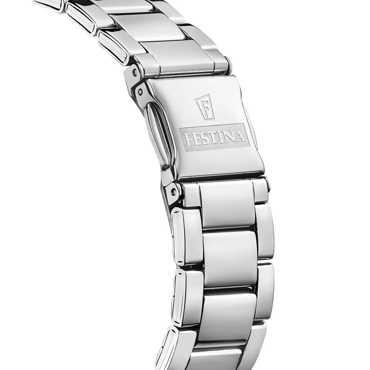 Festina Boyfriend roestvrijstalen blauwe wijzerplaat quartz F20622-3 dameshorloge