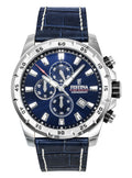 Festina Timeless Chronograph Leather Strap Blue Dial Quartz F20692-2 100M Men's Watch