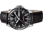 Festina Titanium Leather Strap Black Dial Quartz F20699-4 100M Men's Watch