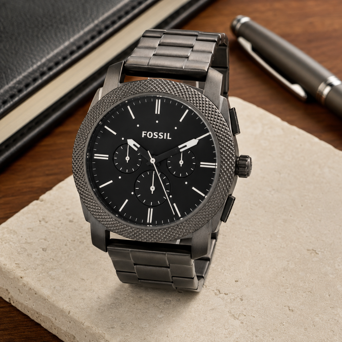 Fossil FS4552 45mm Watch executive desk view