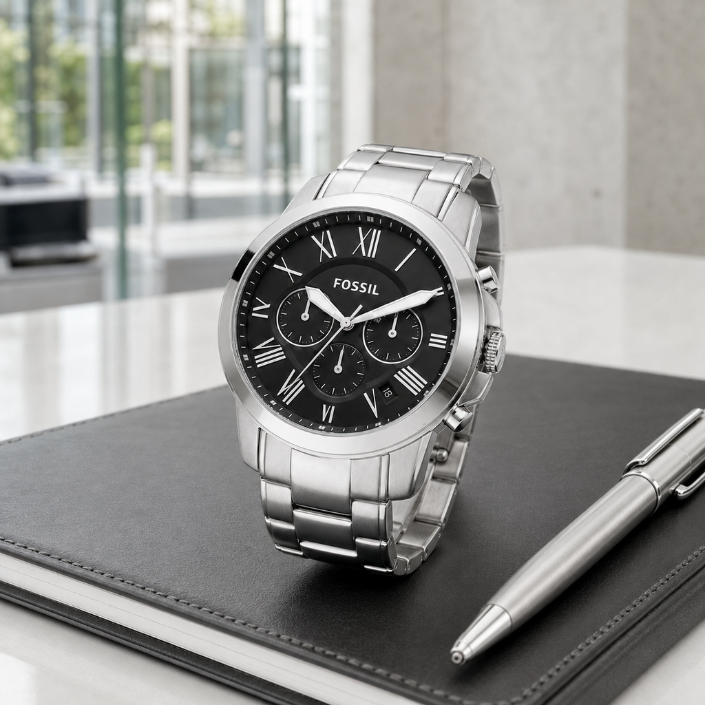 Fossil FS4736 44mm Watch executive desk view