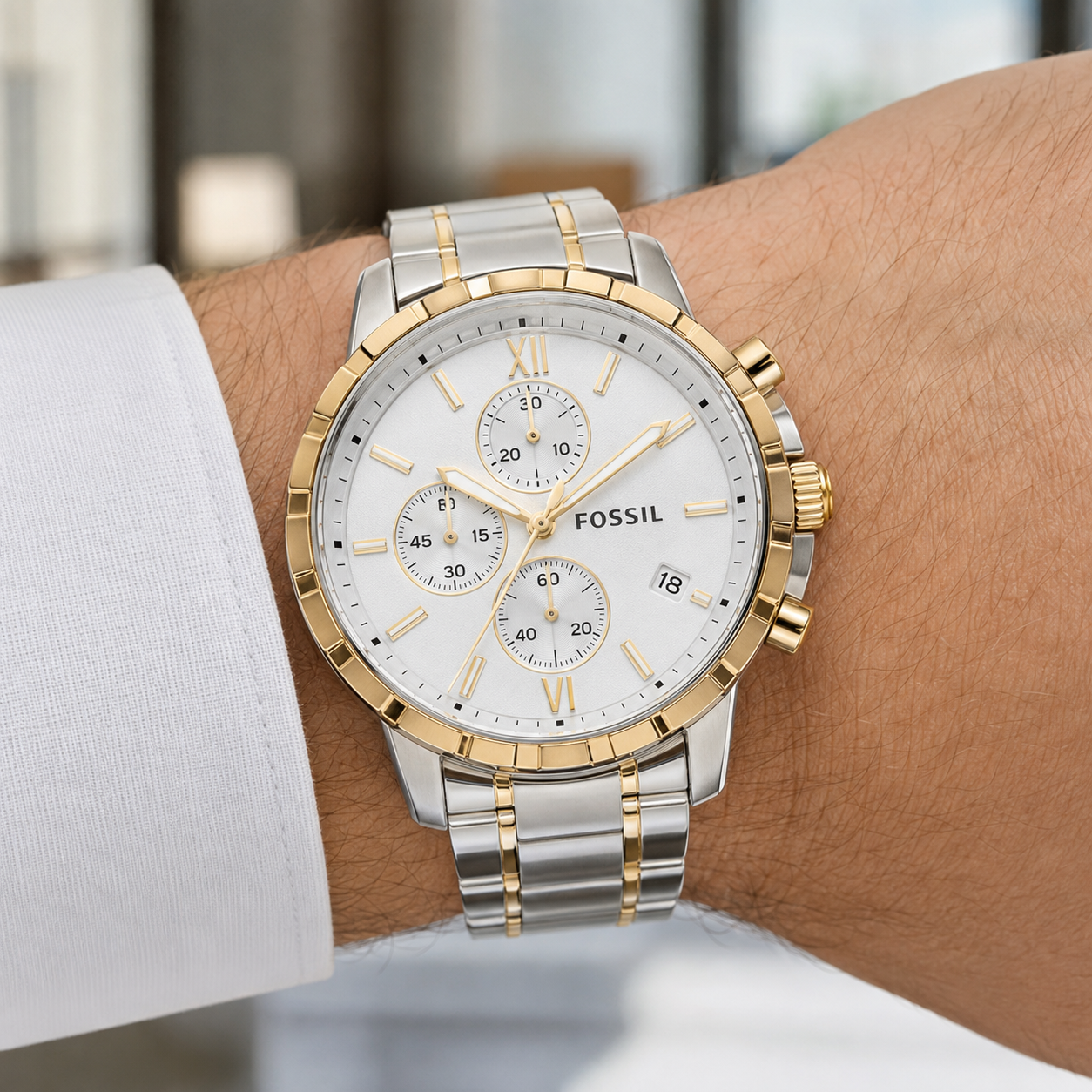Fossil FS4795 45mm Watch wrist view