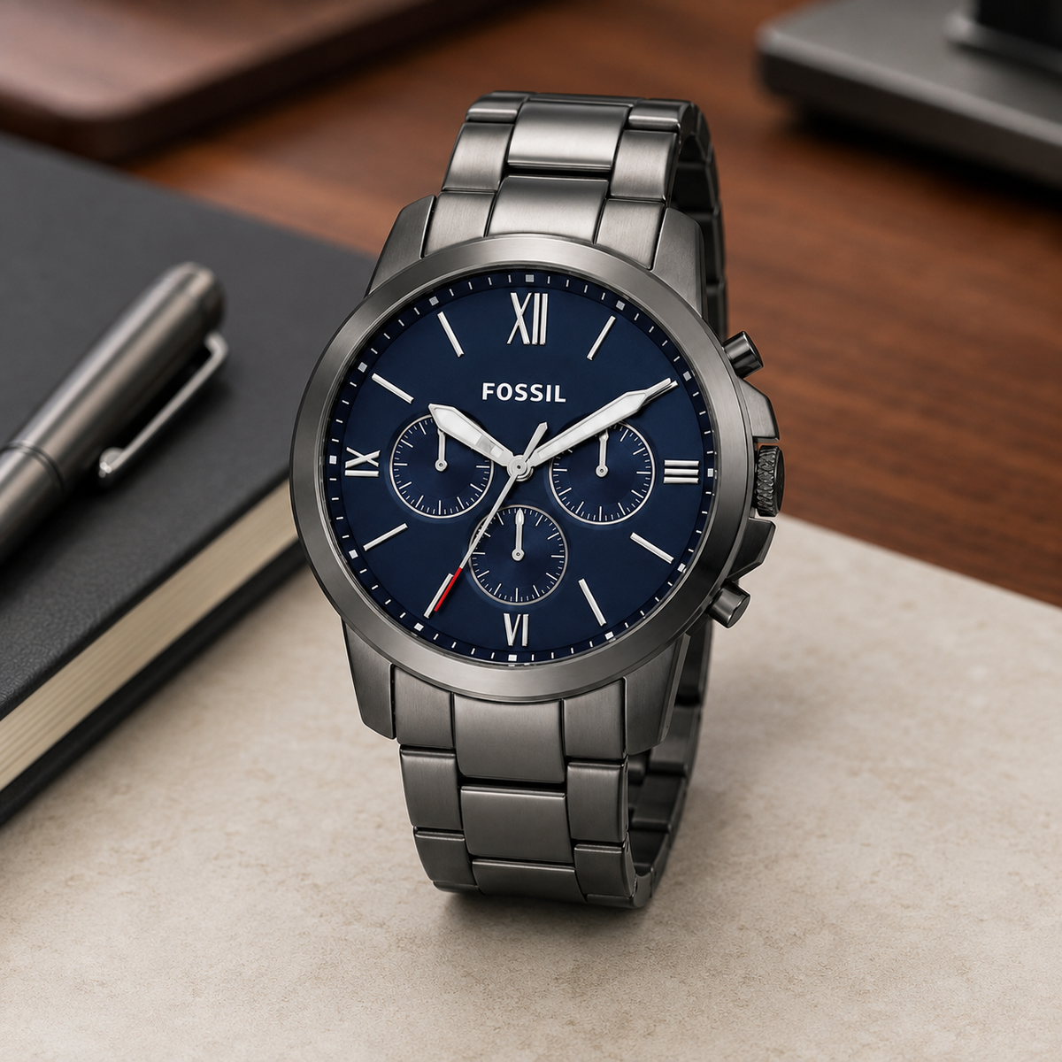 Fossil FS4831 44mm Watch executive desk view
