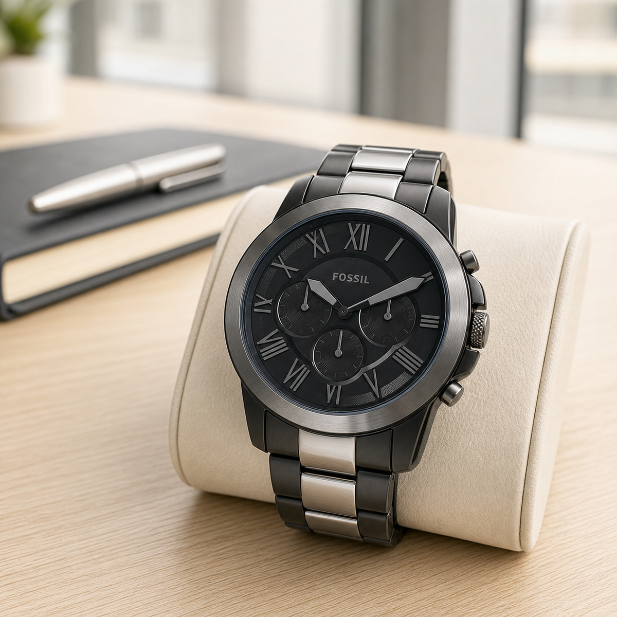Fossil FS5269 44mm Watch executive desk view
