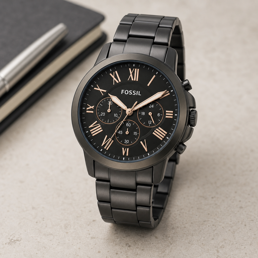 Fossil FS5374 44mm Watch executive desk view