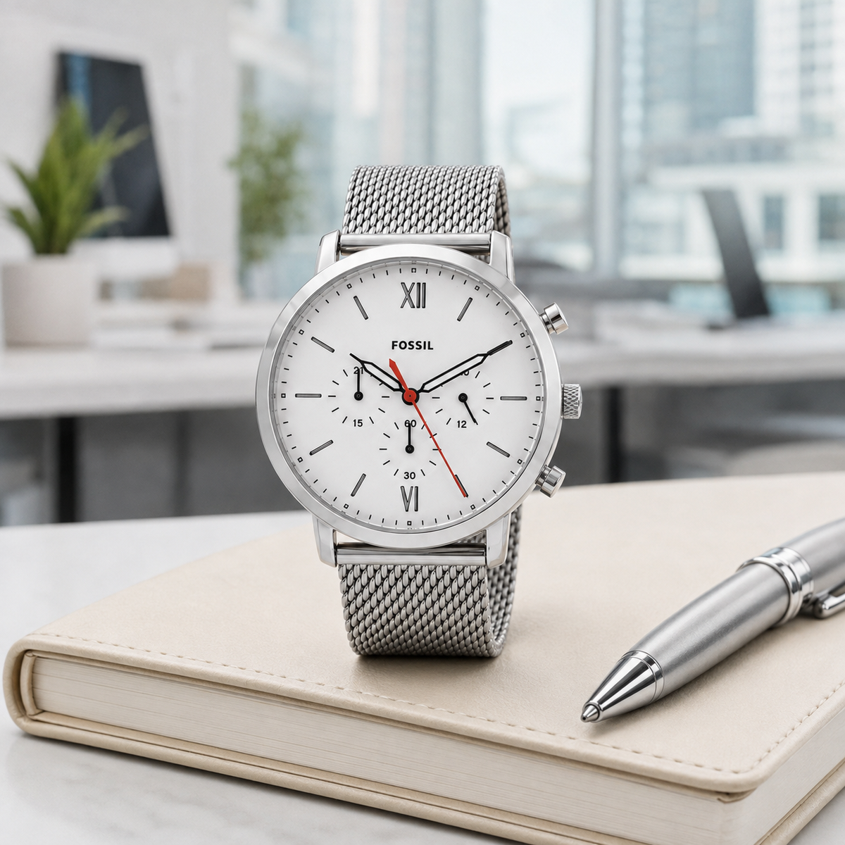 Fossil FS5380 44mm Watch executive desk view