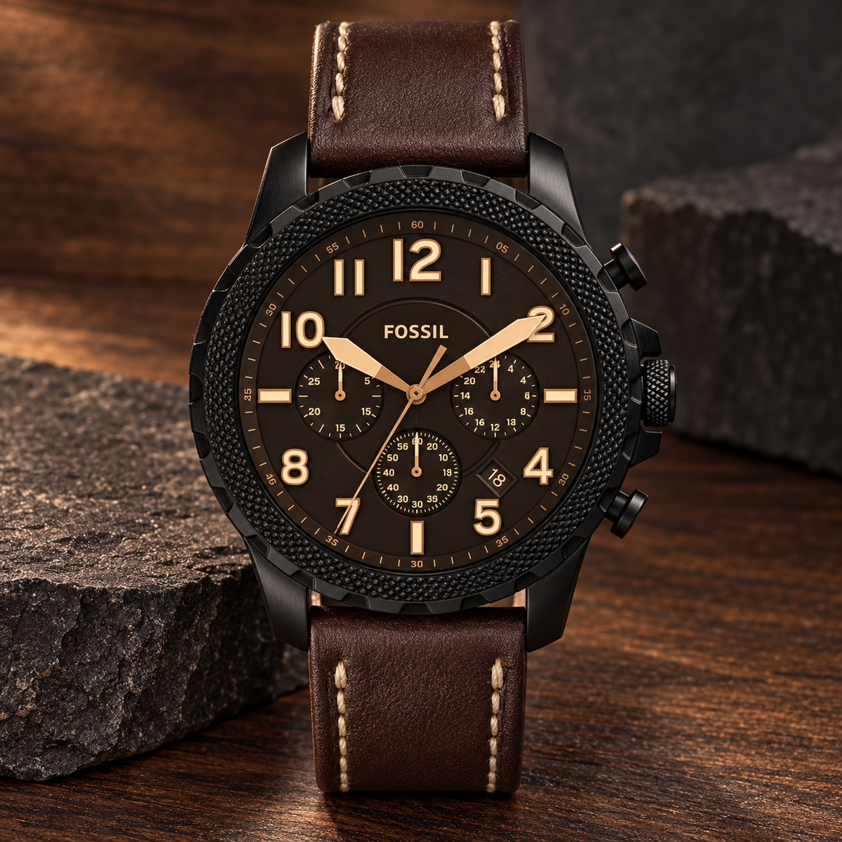 Fossil Bowman Chronograph FS5601 46mm Herrenuhr